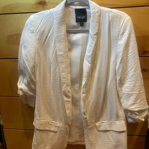 Simply Vera Vera Wang White Shawl Collar Blazer
